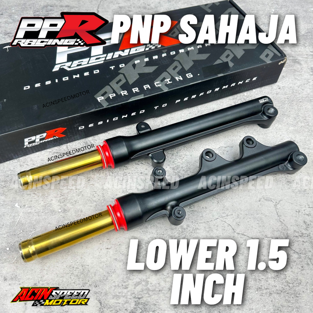 PPR RACING STD ตัดสําหรับK LOWER 1.5 INCH Y15ZR Y16 V1 V2 ABS NVX155 LC135 V1-V8 Fi/ STD FORK GOLD Y