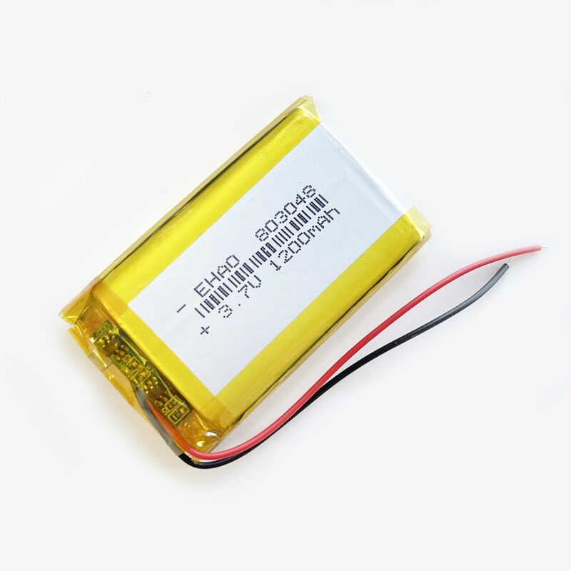 Δ EHAO 803048 3.7V 1200Mah ลิเธียมไขมันลิเธียมโพลิเมอร์แบตเตอ