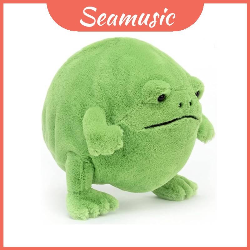 Whimsical Rain Ricky Frog รูปตุ๊กตาคุณภาพสูงตุ๊กตาสั้นสีเขียวกบของเล่น