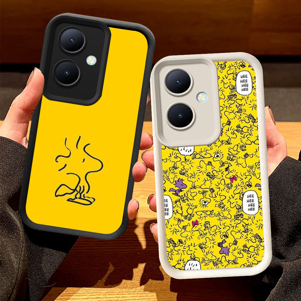 O-6 Woodstock Casing สําหรับ Xiaomi Redmi Poco K60 A2 13C C65 A1 Ultra สีดําและสีขาว