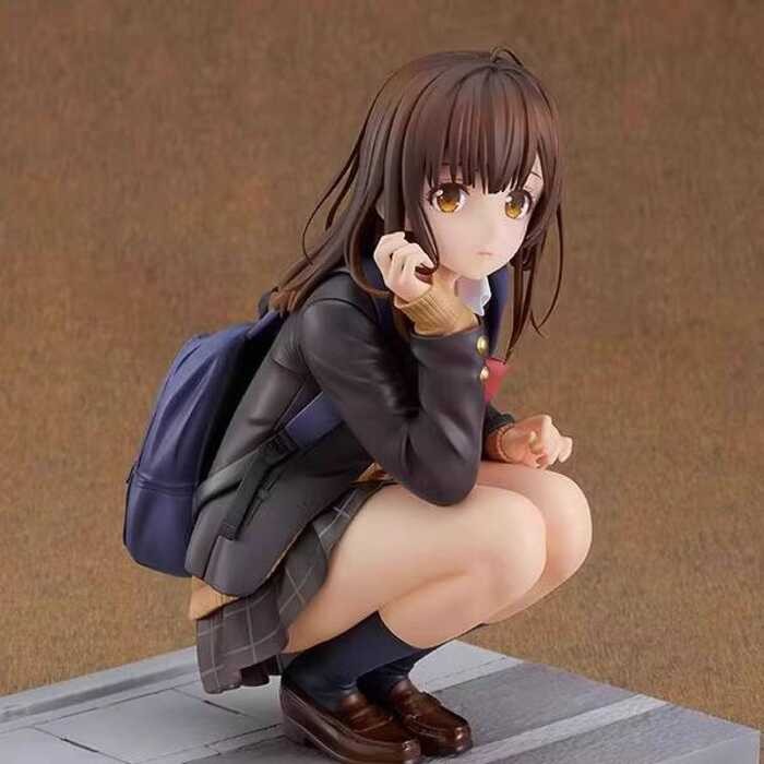 การโกนและหยิบนักเรียนหญิงมัธยมปลายนั่งยองท่า Ogihara Sayu อะนิเมะทํามือสองDimen