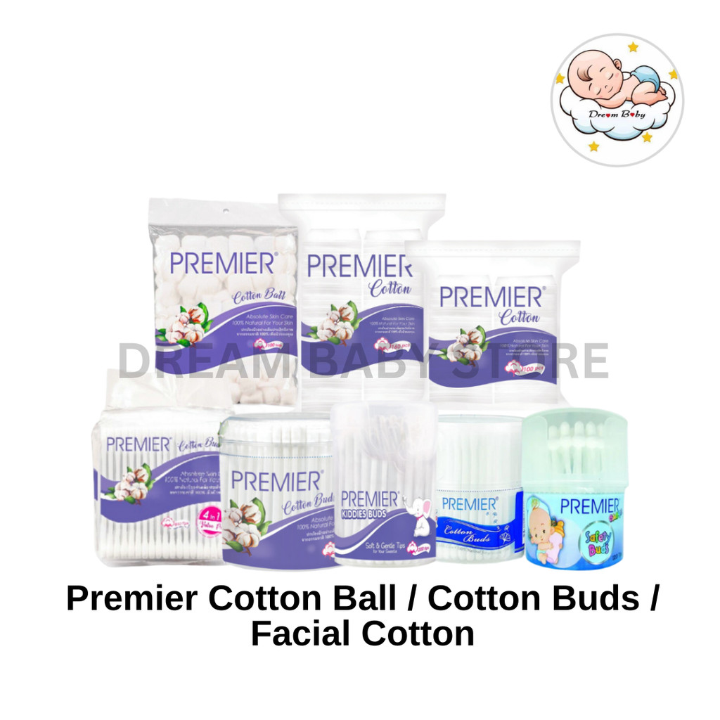PREMIER Cotton Buds/Facial Cotton Ball/Cosmetic Buds/Safety Buds