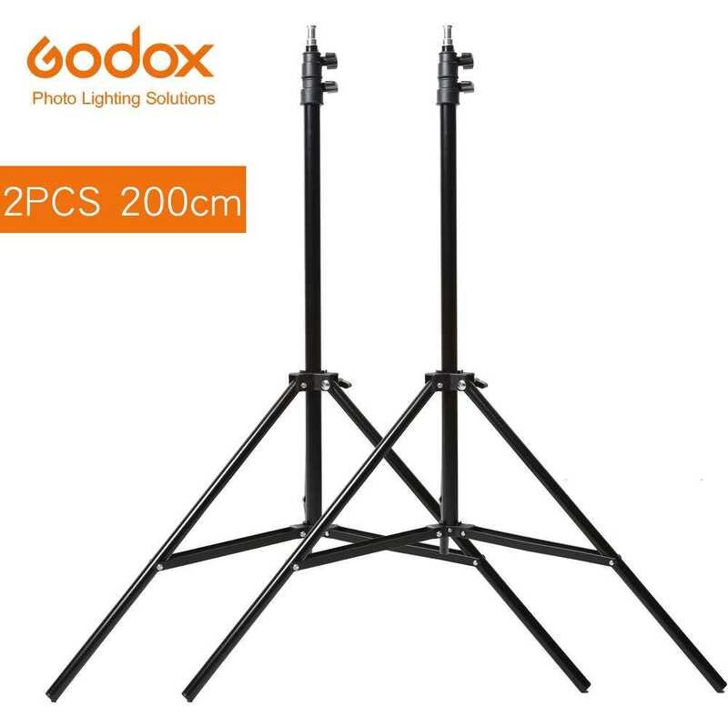2X 🍀 Godox 2M Light Tripod For Photo Studio Softbox Video Flash Umbrellas Reflector Lighting B