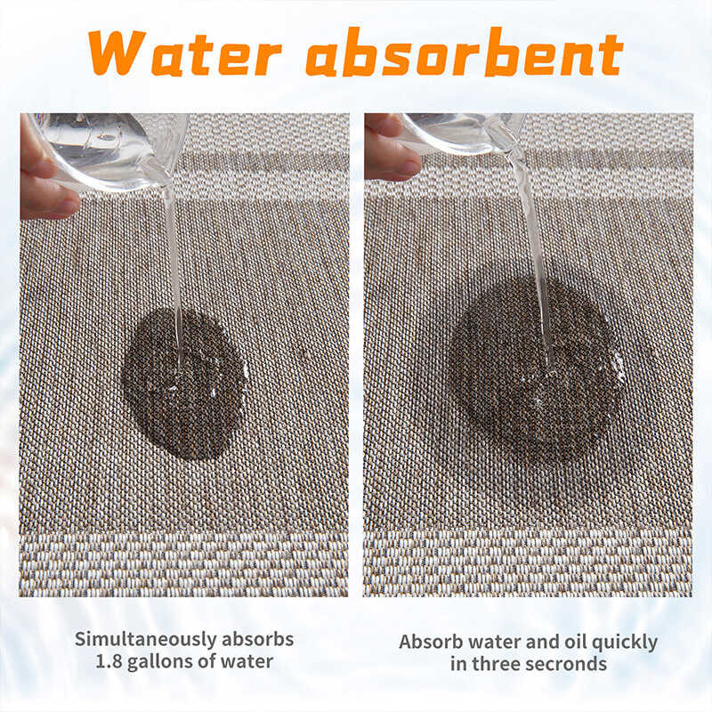 Waterpoobsortion Long And Oil Absorption Anti Slip Bathroom Household Dirt-Resistant /Kitchen Rug