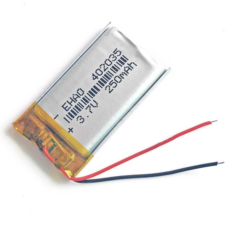Δ 5 ชิ้น 3.7V 250Mah 402035 ลิเธียมโพลิเมอร์ Lipo แบตเตอรี่แบบ