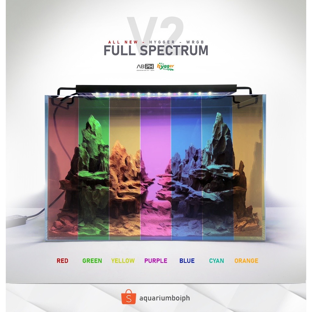 ในสต็อก Hygger V2 Full Spectrum Light