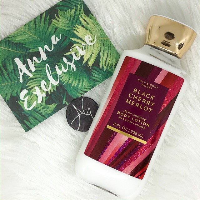 ในสต็อก Bath & Body Works Black Cherry Merlot Super Smooth Body Lotion