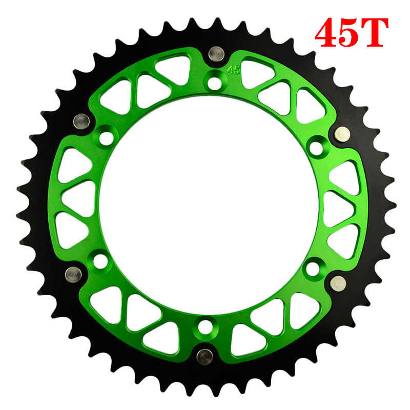 ▥ 45T-52T รถจักรยานยนต์เฟืองหลังสำหรับ Kawasaki Kx125 Kx250 Kx500 Kx