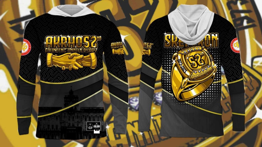 52nd Anniversary ออกแบบใหม่ ALPHA KAPPA RHO 1973-2025 3D Hoodie ฟรีลูกค้า NAME และโลโก้