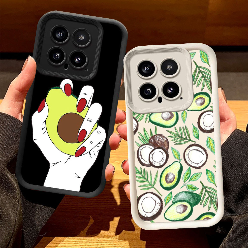 O-57 Avocado Casing สําหรับ Xiaomi 13T 14 14T Pro สีดําและสีขาว