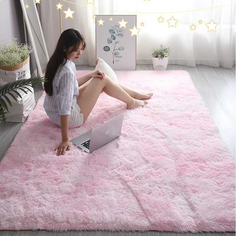 Pink 【Hot】 Kids Carpet For Girls Bed Nordic Large Living Room 39;S Rugs Fluffy Hall Carpets Sof