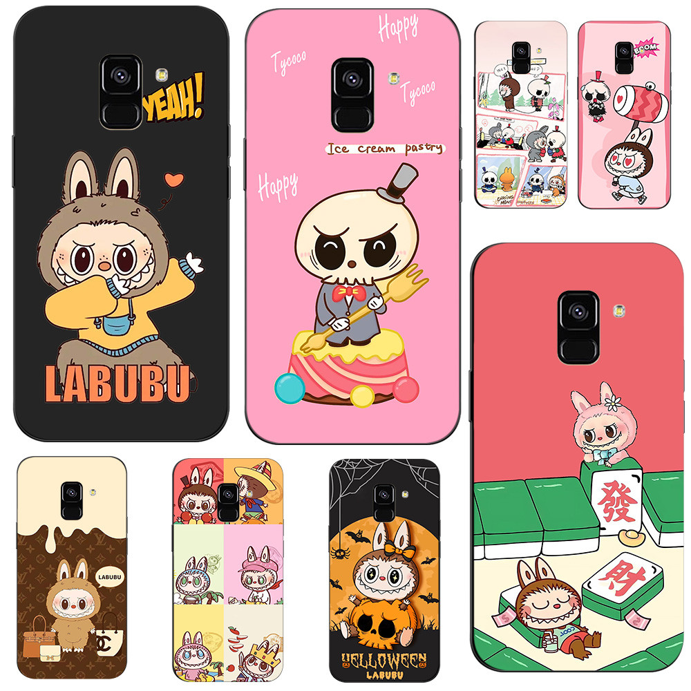 เคสค Samsung Galaxy A8 / A8 Plus 2018 Tpu Case เคสโทรศัพท์ Labubu The Monsters ลาบูบูเหล่าสัตว์ประหลาด Tycocoไทโคโค่ ฮาโลวีนแพนด้าสีชมพูสีดำสีเหลืองสีแดง สีน้ำตาล @1009