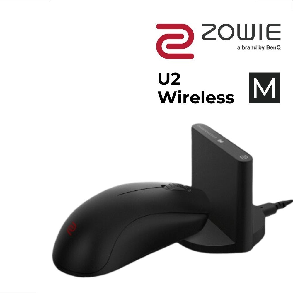 BenQ Zowie U2 Wireless Gaming Mouse | 60g Lightweight | 3200 DPI Sensor | 5 Buttons | 70 Hr Battery