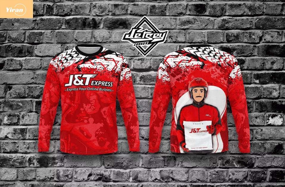 Ready Stocknew New Jnt / Baju J&t Full Sublimation 3d Long t Shirt04 แฟชั่น