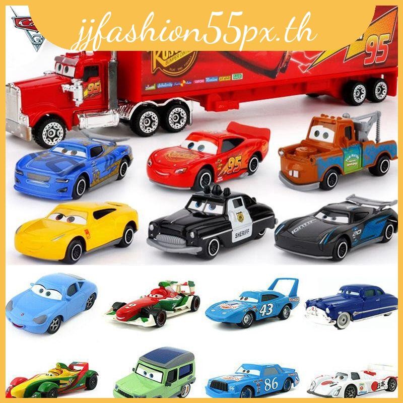 Pixar Cars 2 & 3 McQueen Racing Family รถเหล็กของเล่น 1:55 ของขวัญสําหรับเด็กหลวม