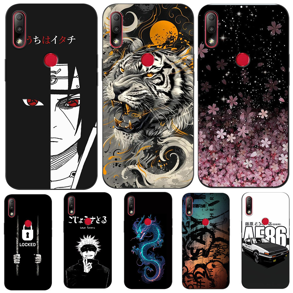 สําหรับ ASUS Zenfone max ZB634KL เคสโทรศัพท์ฝาหลังซิลิคอนสีดํา Tpu Naruto UchihaItachi