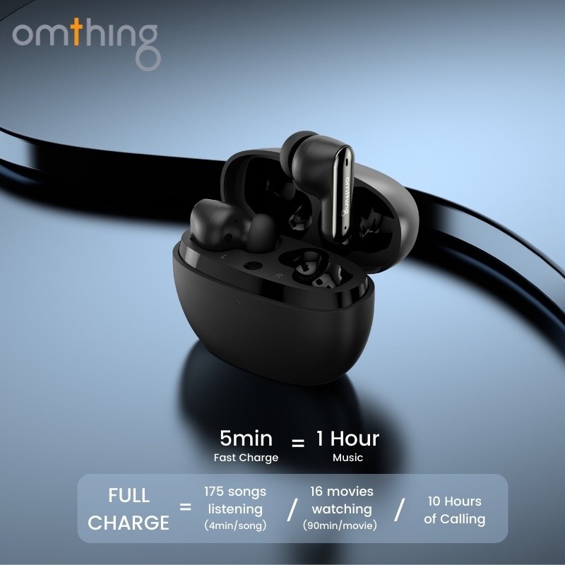 1More Omthing Wireless Stereo Bluetooth Earphone TWS 5.2 Headset EO006 หูฟังไร้สาย True Wireless หู