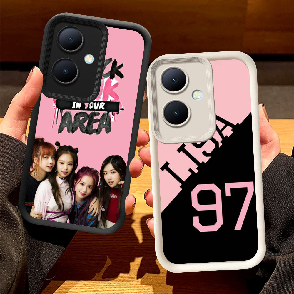 O-2 BLACKPINK Lisa Casing สําหรับ Xiaomi Redmi Poco K60 A2 13C C65 A1 Ultra สีดําและสีขาว