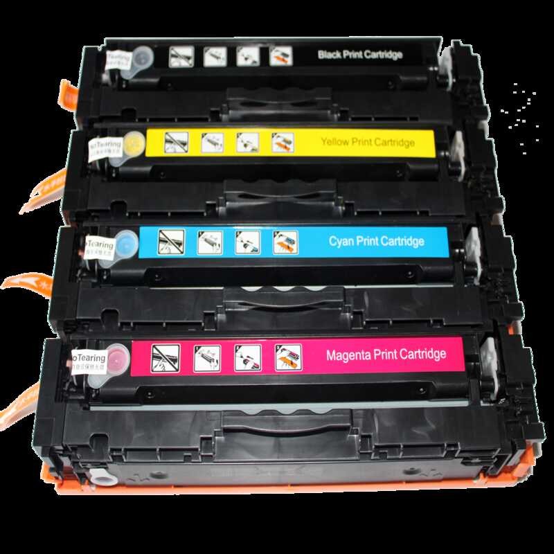 4 f เข้ากันได้ สี HP 207a 206a 206x ตลับหมึกสำหรับเครื่องพิม