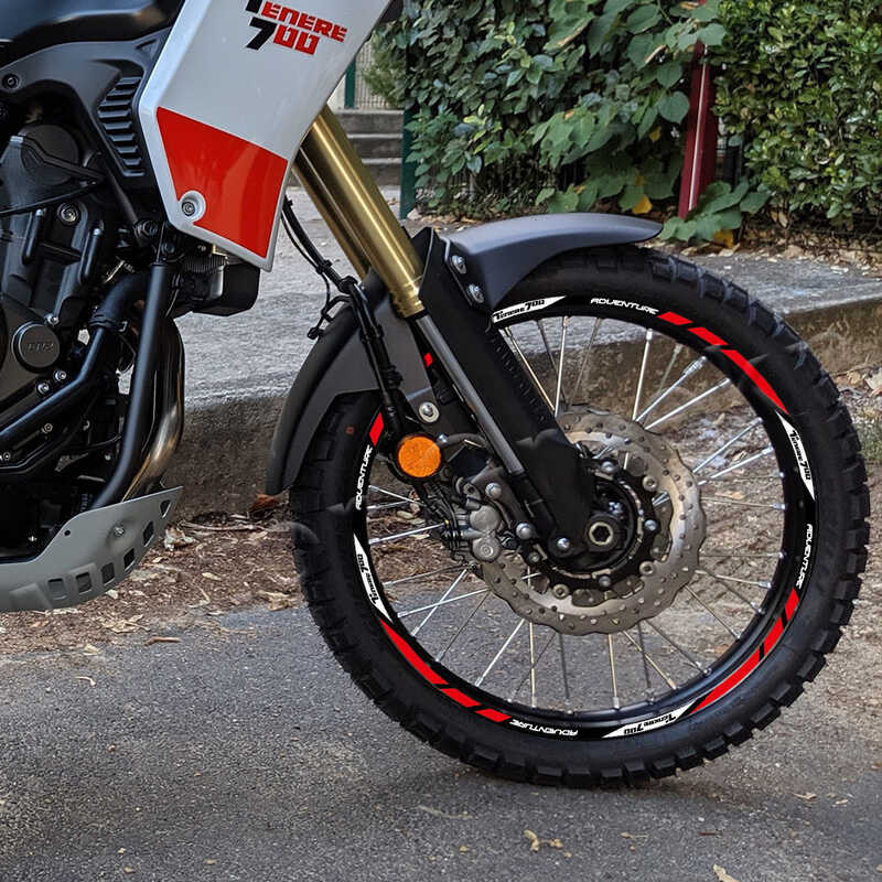 Δ TENERE Tenere700 XTZ 700 Xtz700 สติกเกอร์ล้อรถจักรยานยนต์สะท้อ