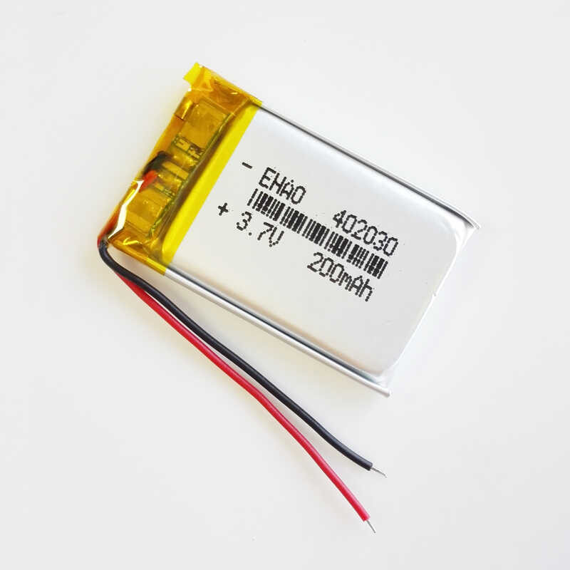 Δ 10 ชิ้น 3.7V 200Mah 402030 ลิเธียมโพลิเมอร์ Lipo แบตเตอรี่แบบ