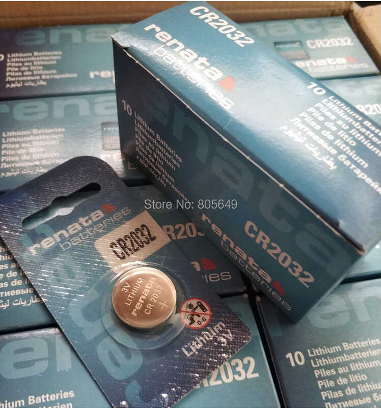 Δ 20 ชิ้น Renata2032cr2032cr2025 Cr2016 Cr1616 Cr1620 Cr1632 3V แบตเตอรี่ลิเธ