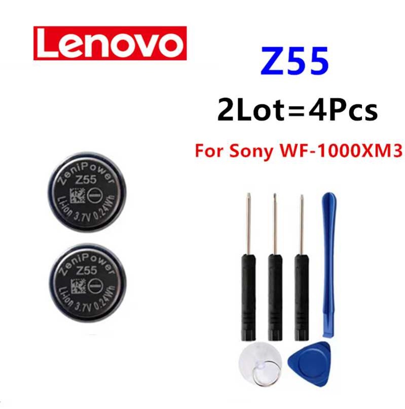 Δ 2-10 ชิ้น / ล็อต Zenipower Z55 1254 Cp1254 แบตเตอรี่ 3.7V สำหรับ Sony