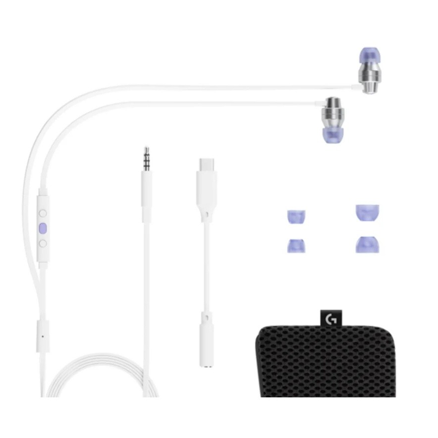 LOGITECH GAMING EARPHONES G333 WHITE (GMH-000553)