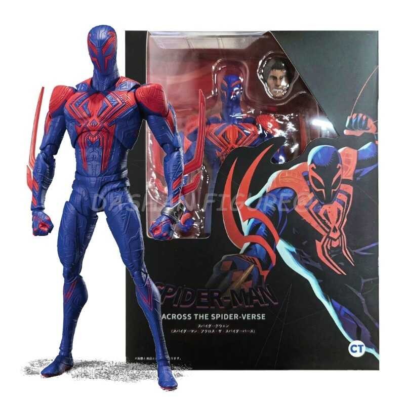◆ CT Shf Miguel O'hara Action Figure พีวีซีชุด ข้าม Spiderman กับรูปปั้น