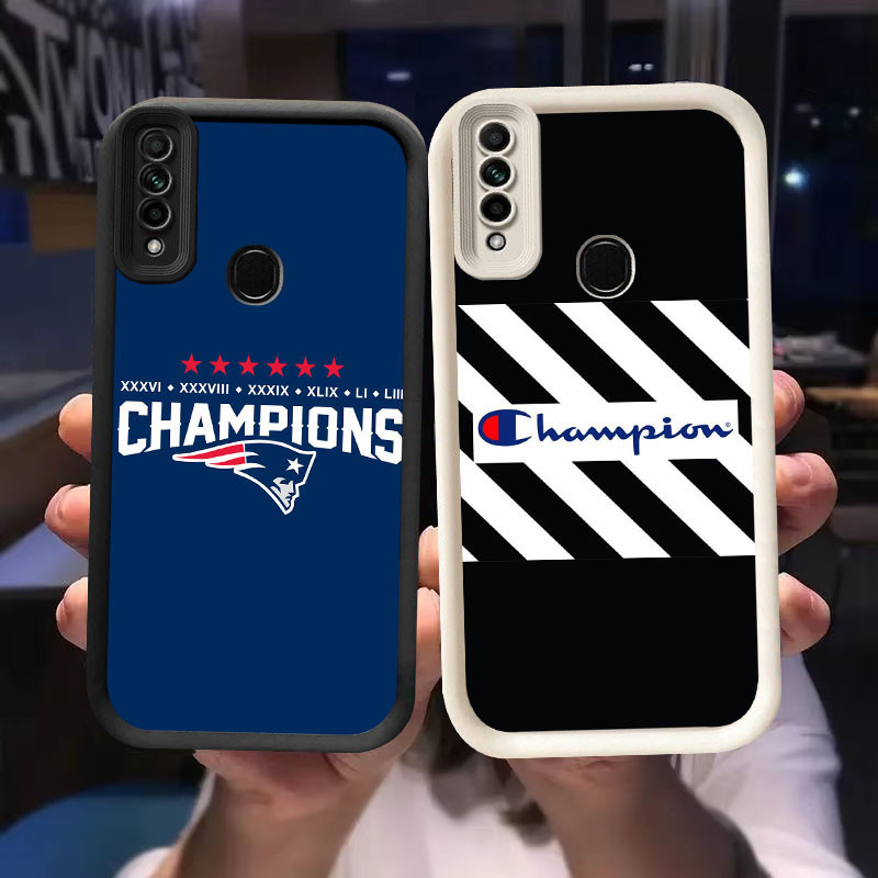 O-12 Champions Case สําหรับ OPPO Reno F15 A31 A91 3 2020 สีดําและสีขาว