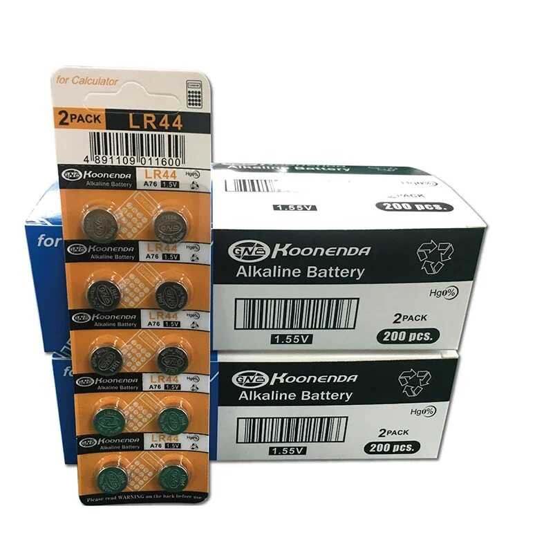 Δ 10 - 100 ชิ้น Ag13 ปุ่มเซลล์ 1.55V AG 13 Lr44 357 357A A76 L1154 Gpa76 แบตเ