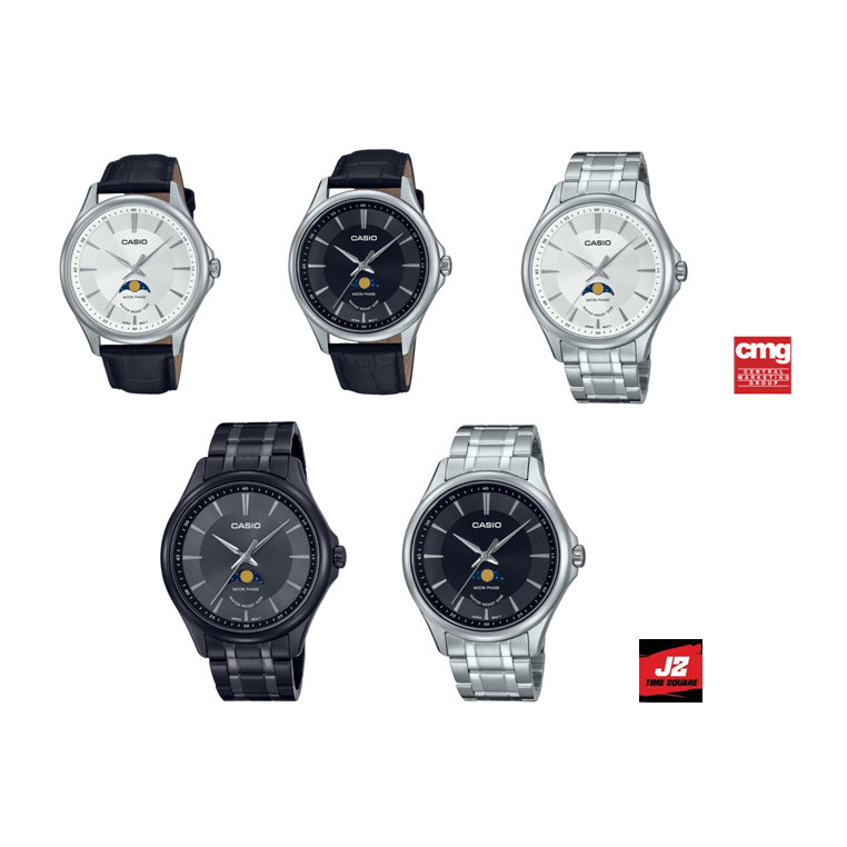 Casio ของแท้ 100% นาฬิกาผู้ชายทางการ MTP-M100 สายเหล็กและสายหนังประกัน CMG