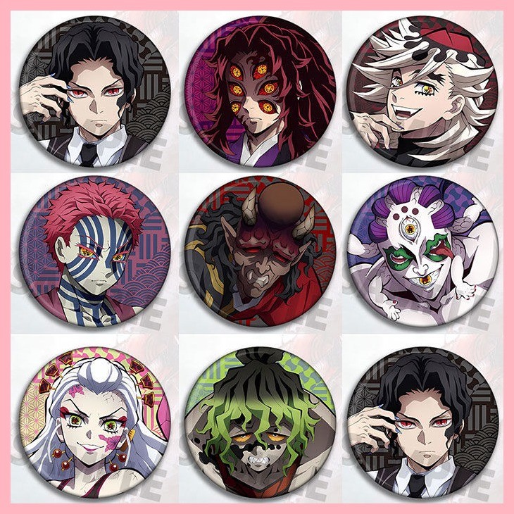 [GUYN] Badge Demon Slayer Kibutsuji Muzan Demon Slayer Anime Merchandise Bar Chi จี้ป้ายไขลาน Erton 