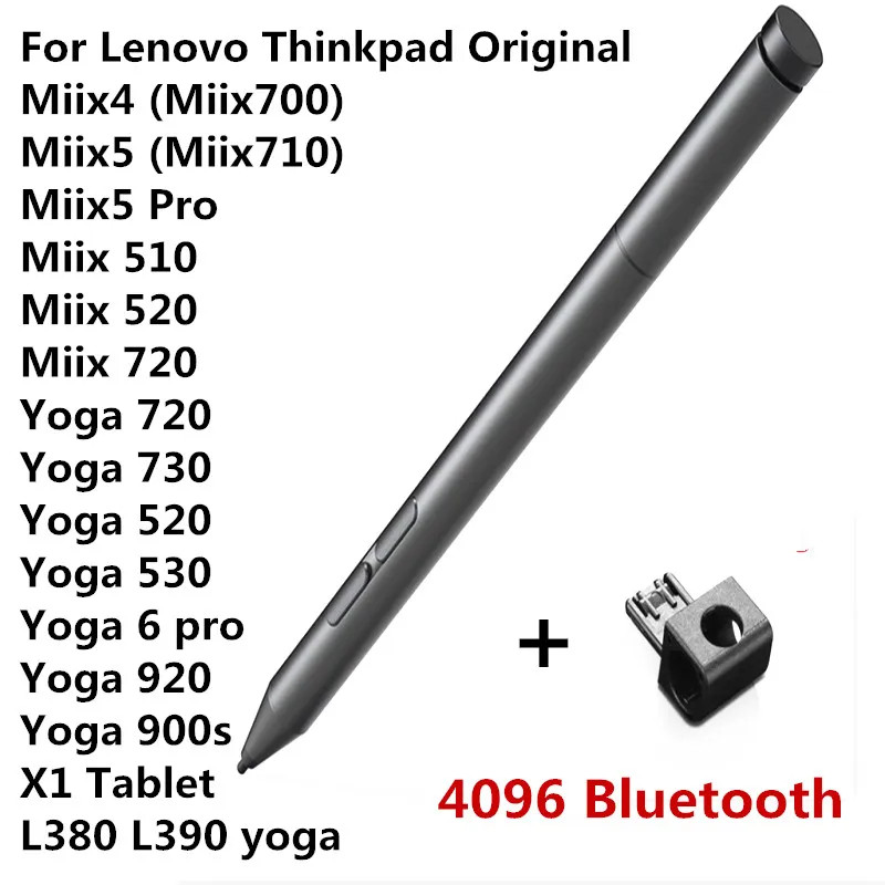 ในสต็อก ปากกาที่ใช้งาน 2 W/บลูทูธสําหรับ Lenovo Thinkpad Miix520 Miix510 Miix720 Miix710 Miix700 Mii