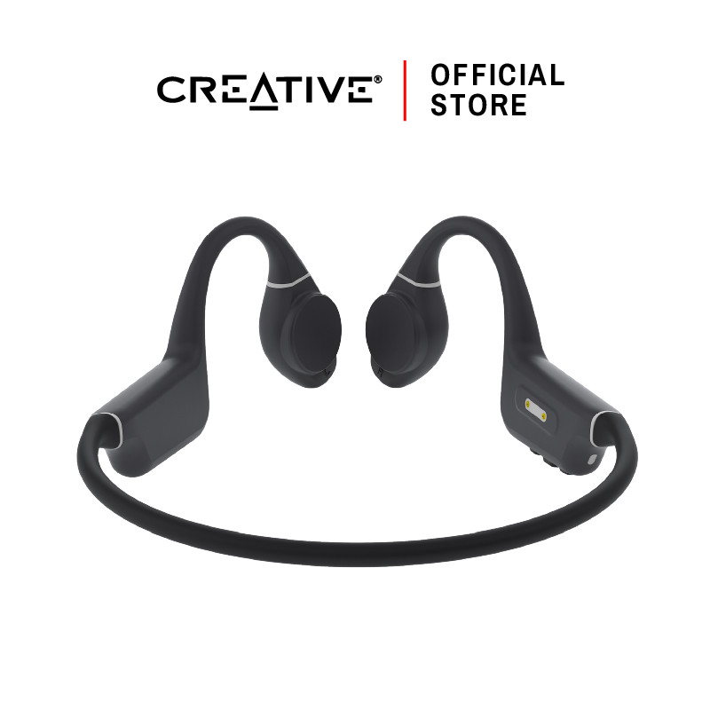 CREATIVE Outlier Free+ (Black) หูฟัง Bone Conduction หูฟังบลูทูธไร้สาย กันน้ำ IPX5 กันเหงื่อ
