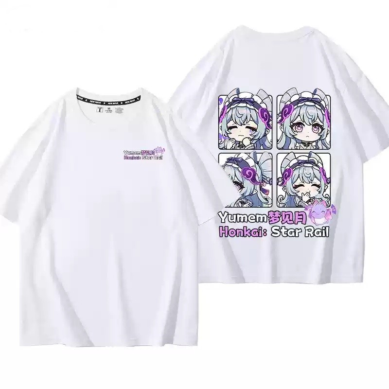 Genshin Impact คอสเพลย์เสื้อยืด Mizuki แขนสั้น สำหรับหน้าร้อน