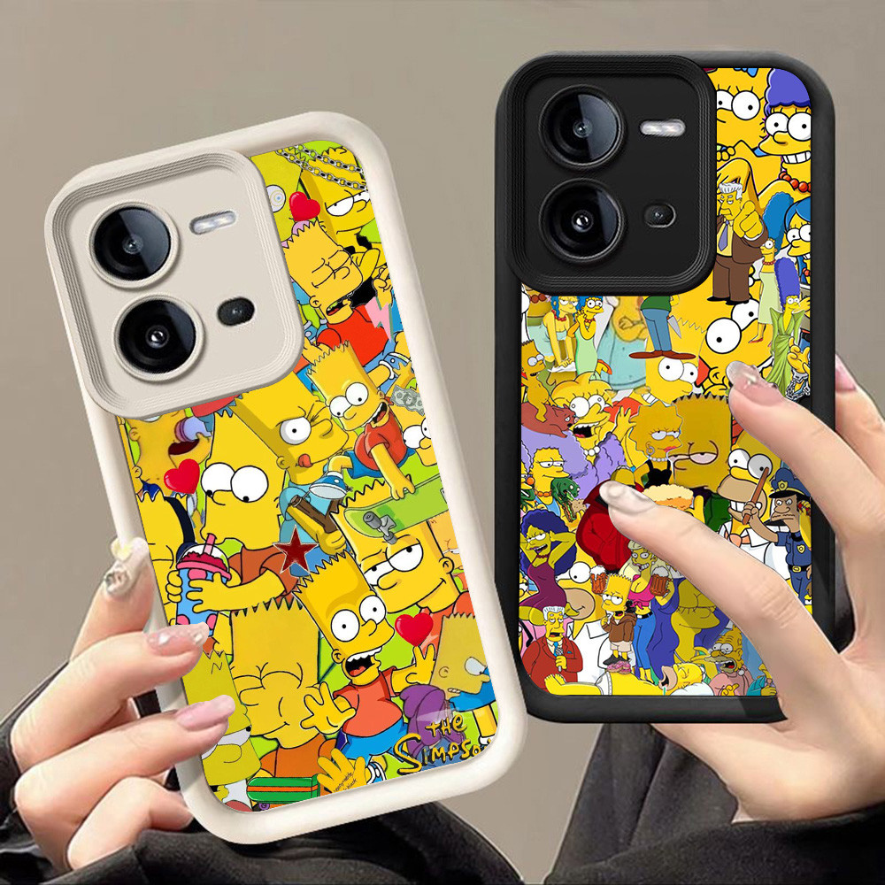 เคสสําหรับ VIVO Y200 Y28 Y17S Y28s V25E Y75 V23E V25 V23 5G T1 Y29 V19 Neo V17 Q-7 Simpson