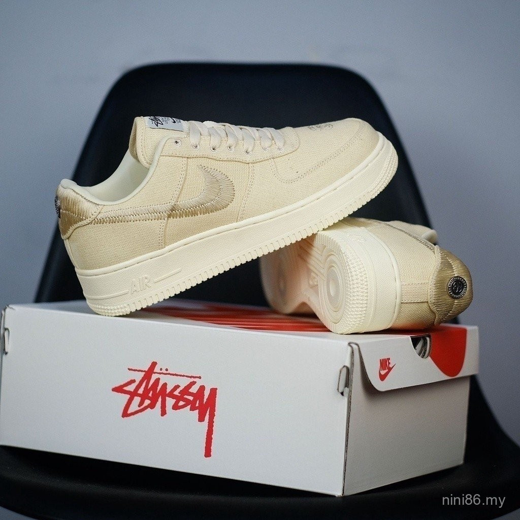 ♞รองเท้า Nike NK Air Force 1 low x Stussy (ของแท้)!! ซองหนังสือ 36-45nk XHS