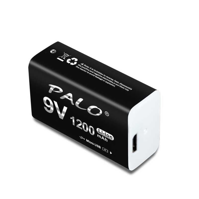 Δ New 9V Rechargeable Battery 1200Mah 6F22 Micro USB 9V Li-Ion Lithium Batteries For Multimeter