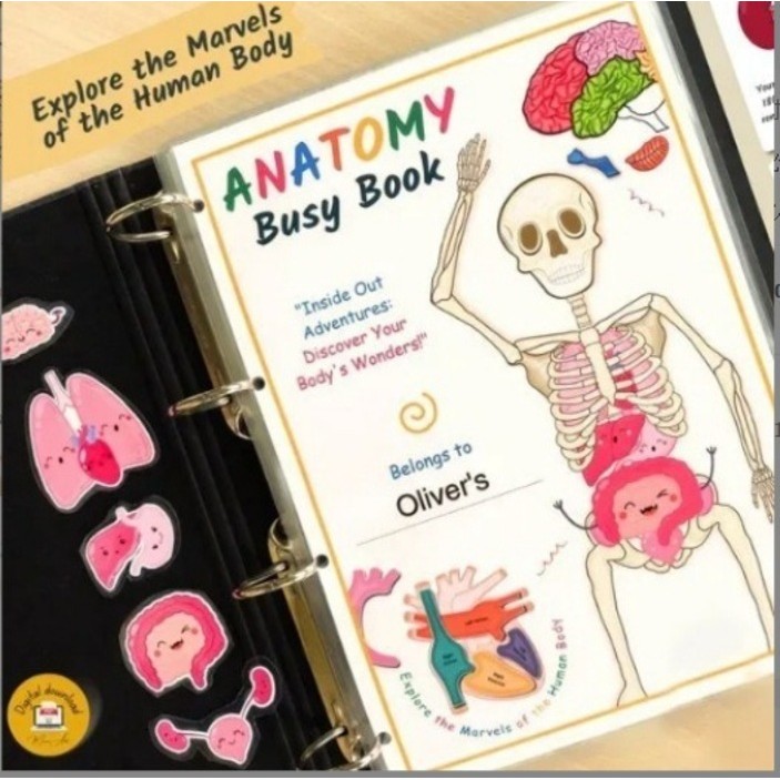 ผลิตภัณฑ์ใหม่ Human Anatomy Busy Book กายวิภาคศาสตร์มนุษย์วิ
