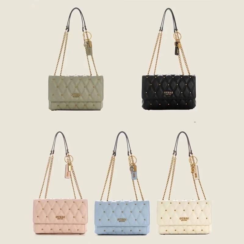 ♞กระเป๋าสะพายไหล่ Guess สะพายข้าง/ไหล่ ขนาด 9.5 นิ้ว mnm