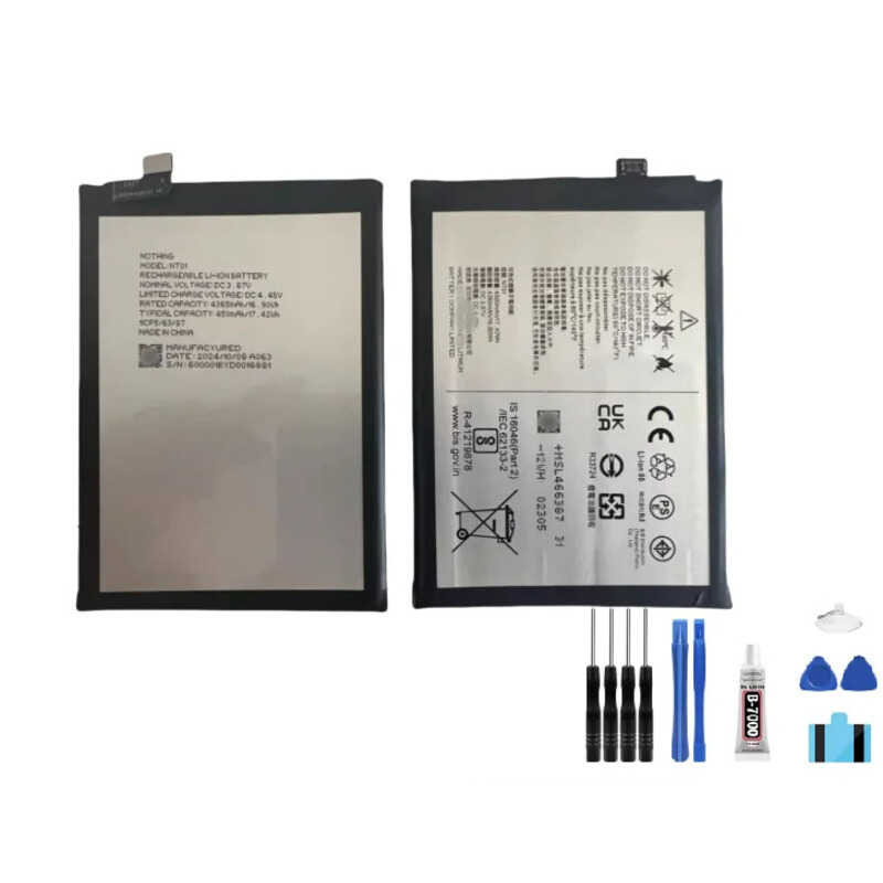▥ RUIXI Nt01 Nt02 Nt03 Nt04 แบตเตอรี่สำหรับโทรศัพท์ 1/2/3 (2A)/Cmf โทรศัพท์ 1/โทรศัพท์ (2A)พลัส