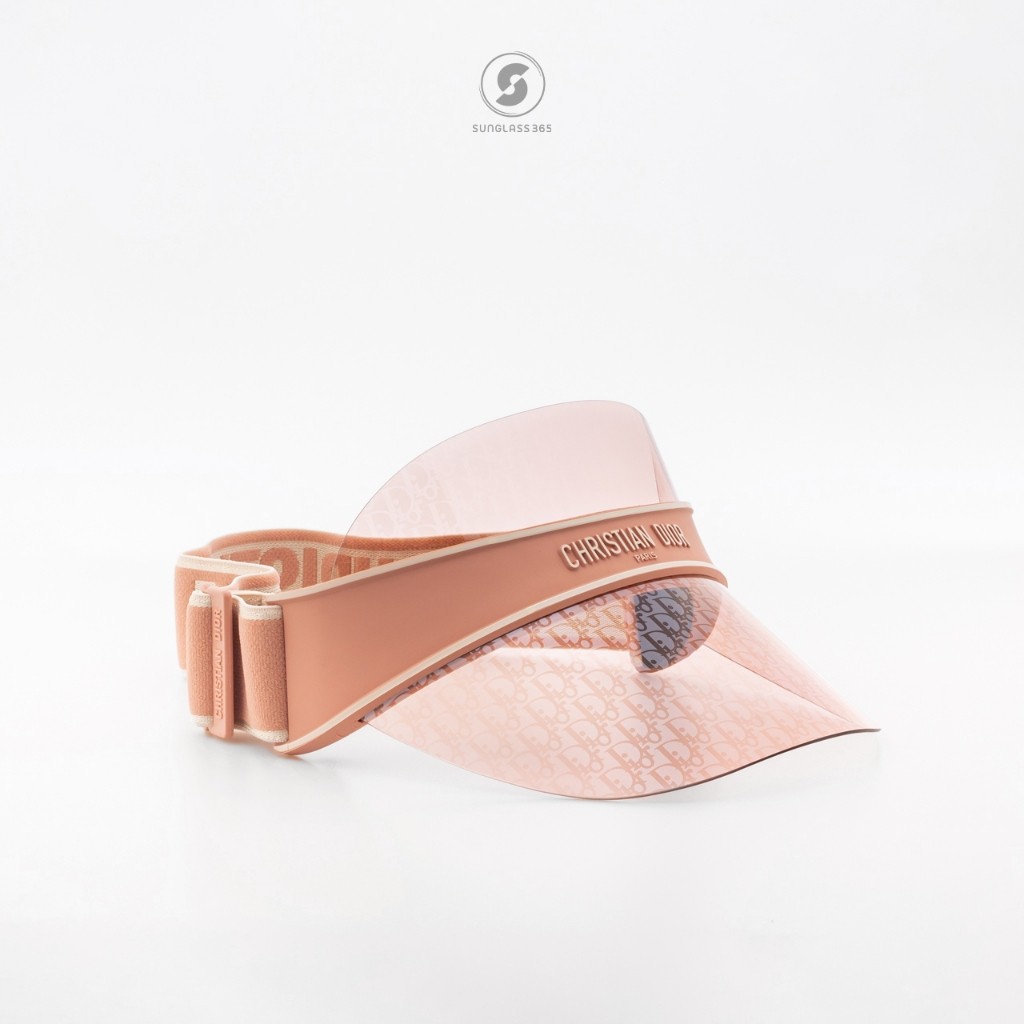 หมวก Visor รุ่นคุณเก๋ไก๋ใส่ DIOR CLUB V1U 41l8 Pink Dior Oblique Visor