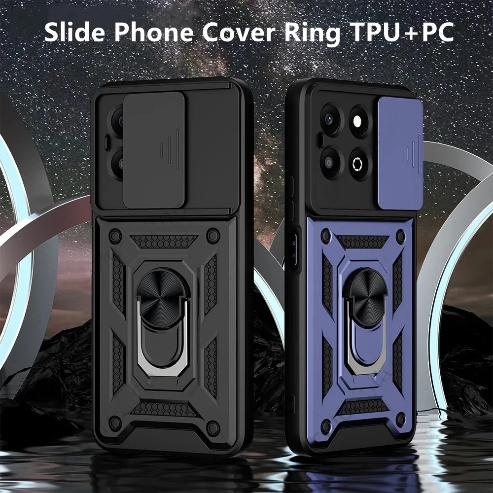 เคสสําหรับ Honor X7c X6b ⭐เคสโทรศัพท์แบบวงแหวนเลนส์⭐ กันกระแทก Shell Bracket Car Holder TPU Magnet H