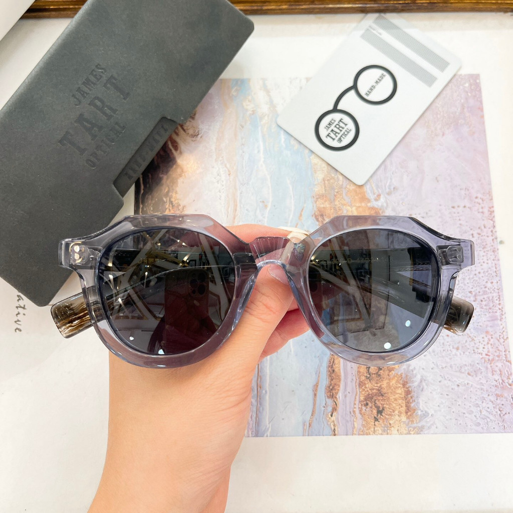 [คุณภาพสูง] James TART แว่นกันแดด 306 Retro Cat Eye รอบแว่นกันแดดแฟชั่นป้องกันรังสีอัลตราไวโอเลต Un