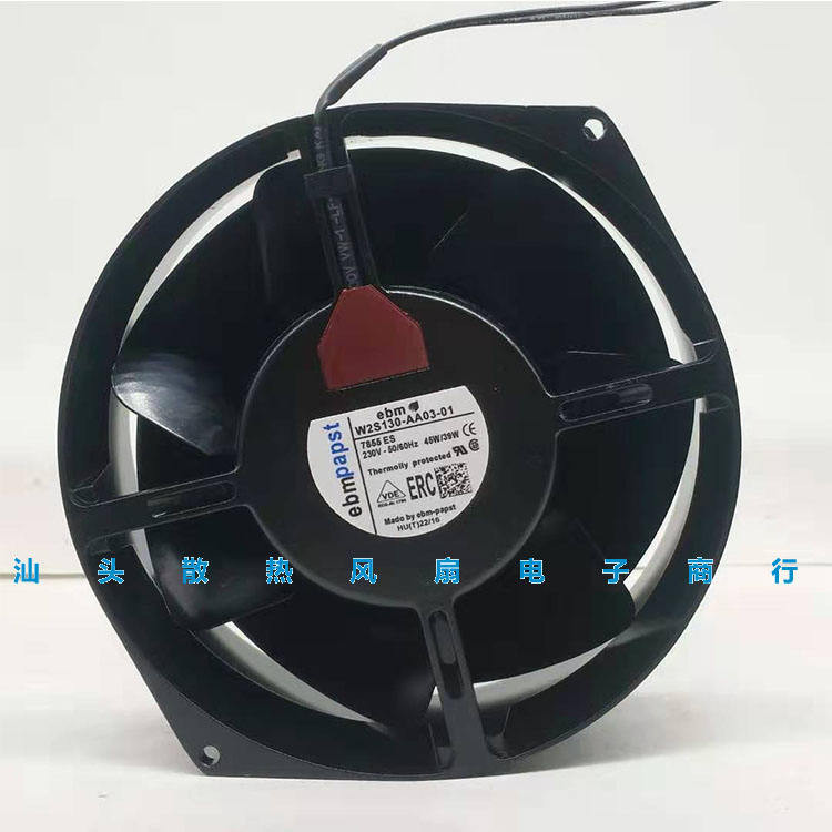 เยอรมนี ebmpapst W2S130-AA03-01 230V 17055 โลหะพัดลมทนอุณหภูมิสูง 7855ES