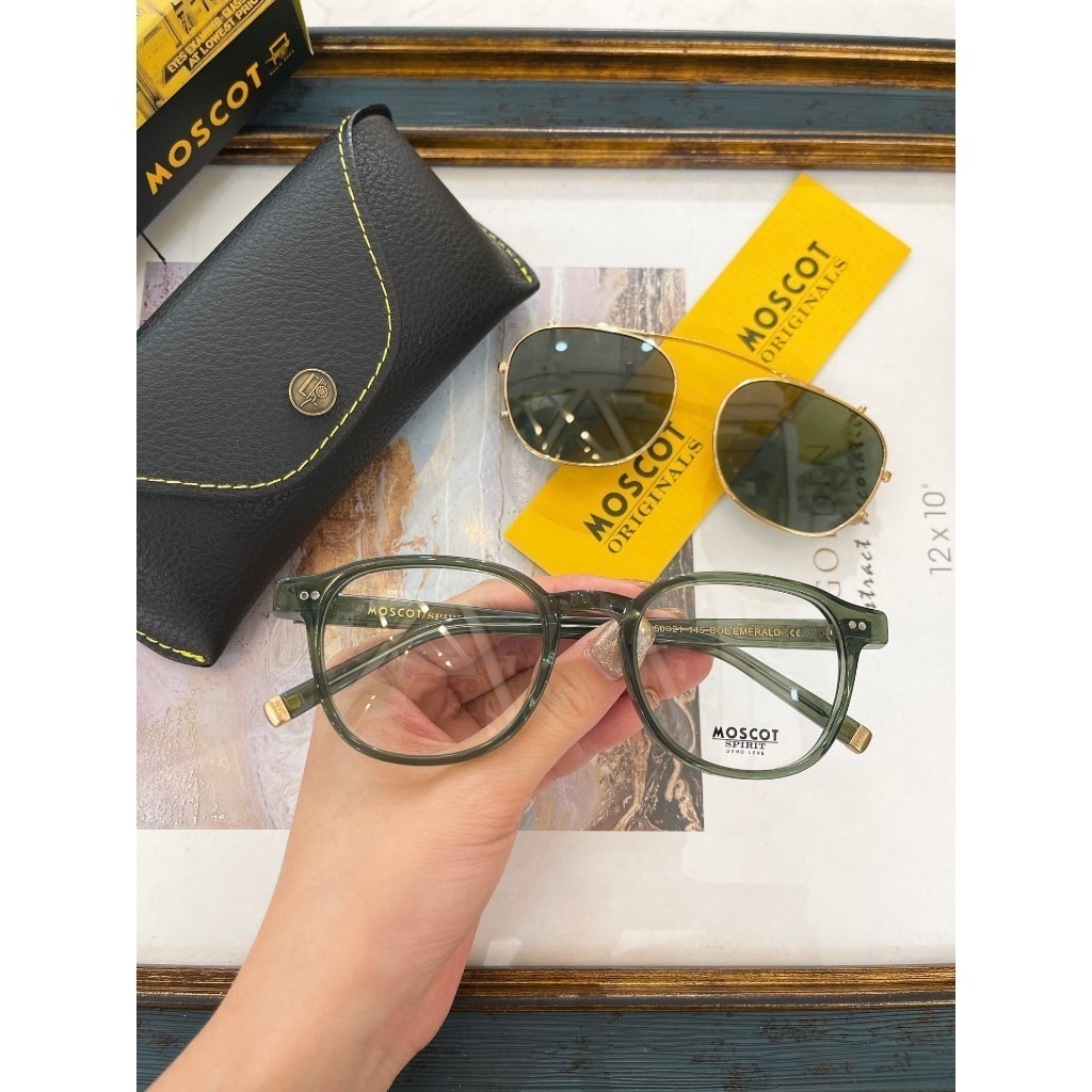 Moscot Retro Acetate Clip on แว ่ นกันแดดผู ้ ชายและผู ้ หญิง ARTHUR