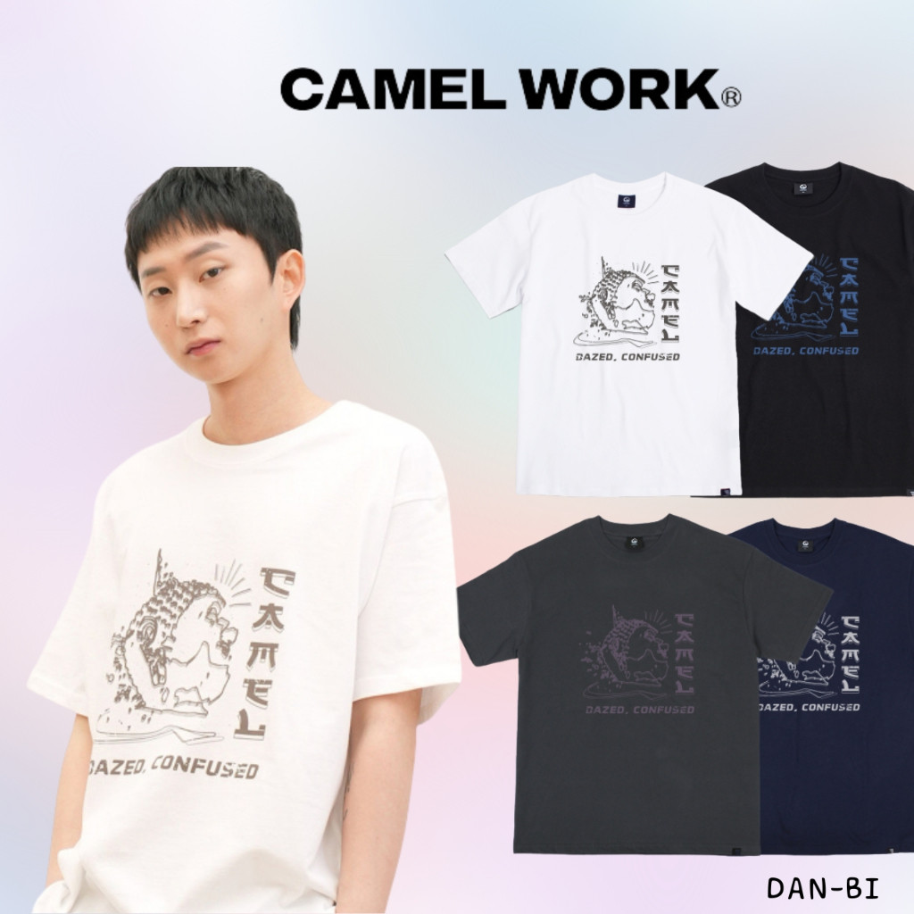 ♞[CAMEL Work] DAZED BUDDHA เสื้อยืด (ของแท้จากเกาหลี 100% / 4 สี / เสื้อยืดใหม่เอี่ยม!) gbv