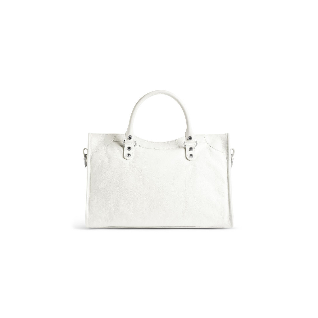 บาเลนเซียก้า Balenciaga LE CITY Medium Bagหนังแกะเนื้อละเอียดสีดำ กระเป๋าถือ