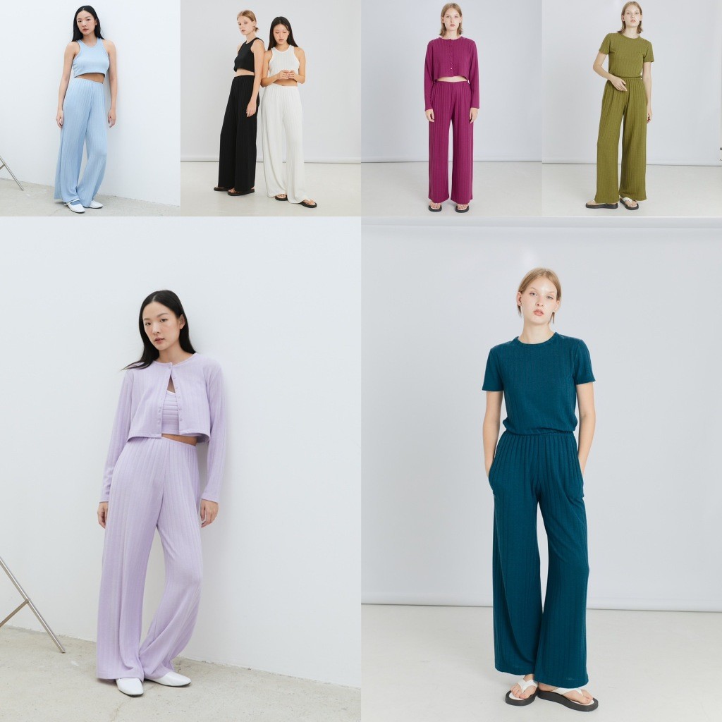 ♞,♘,♙picht - Loom pants ขายาวไหมพรม เอวยางยืด (The Knit Collection) DS